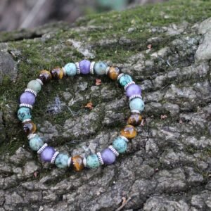 Cool Tones Gemstone Bracelet